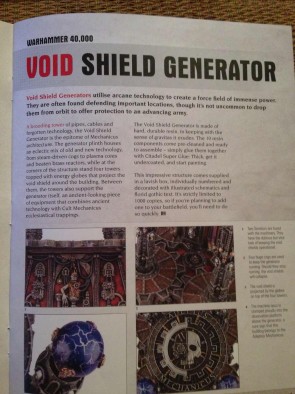 Void Shield Generator Details