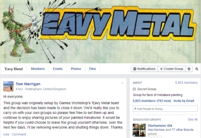 Eavy Metal Facebook Page