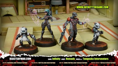 Game: Infinity Army: Nomads Model(s): Tunguska Interventors