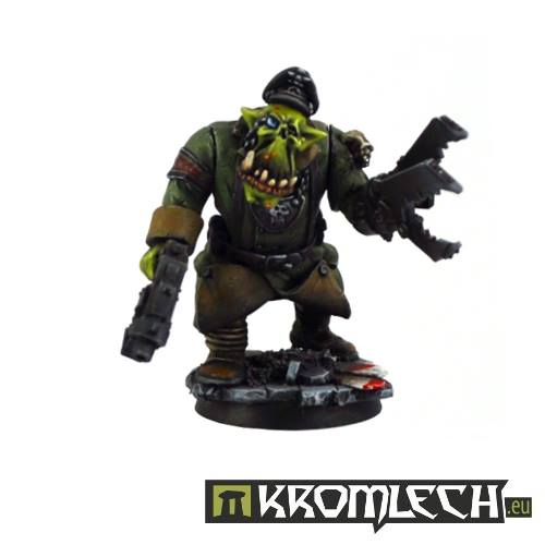Kromlech NUOVO CON SCATOLA ORC ufficiale in greatcoat 