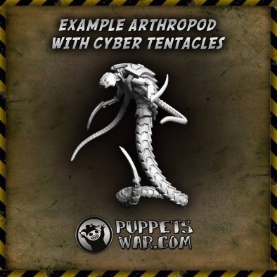 Cyber Arthropod with Tentacles