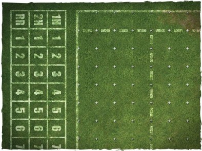 Grass Fantasy Football Mat Score Track