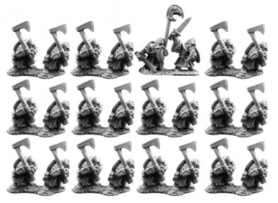 10mm Dwarf Warriors with Great Weapons