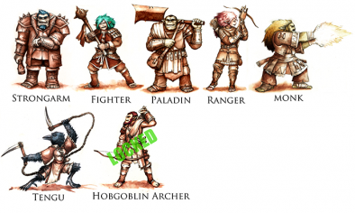 Half Orc Adventurers & Add-Ons