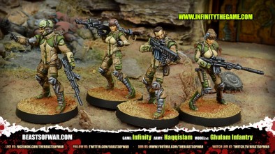 Game: Infinity Army: Haqqislam Model(s): Ghulam Infantry