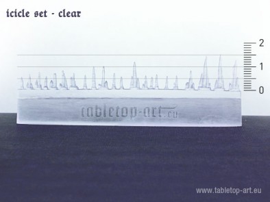 Clear Icicle Set Scale