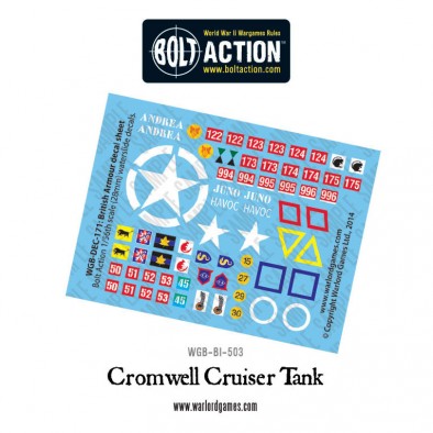 Cromwell Cruiser Tank Decals