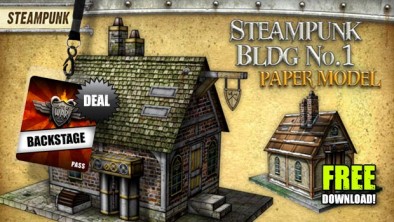 FREE Printable Terrain – Steampunk Building