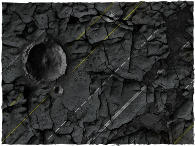 Highway to Hell Diagonal Gaming Mat Crater