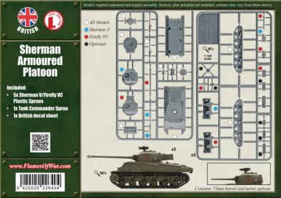 Sherman Armoured Platoon (Sprue & Tank)