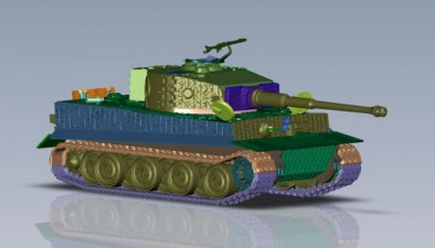 Tiger I Tank Digital Render