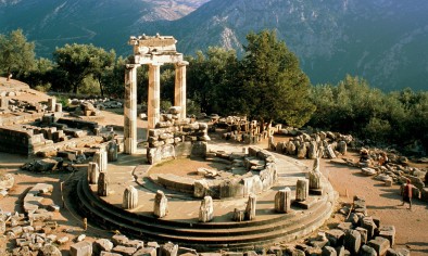 Ruins of the Temple of Athena in Delphi