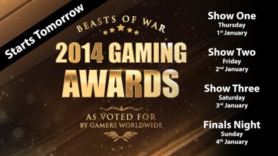 Beasts Of War 2014 Gaming Awards: Show Dates