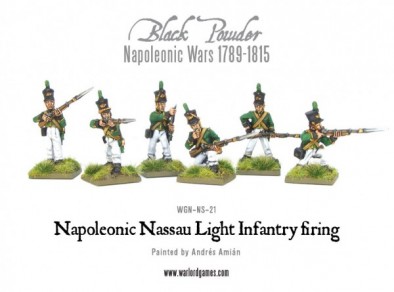 Napoleonic Nassau Light Infantry (Firing)