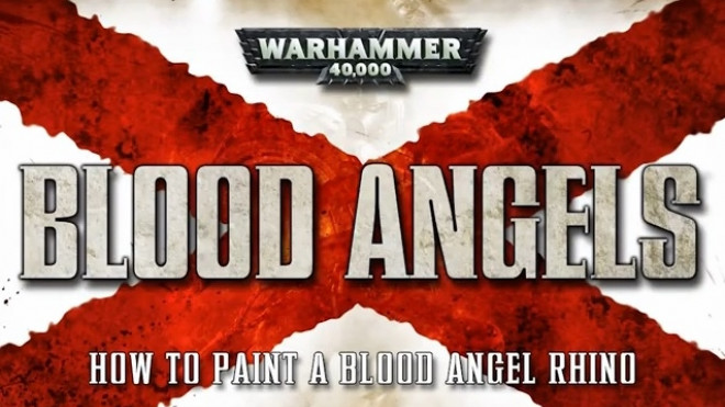 Games Workshop Painting Tutorial: Blood Angels Rhino