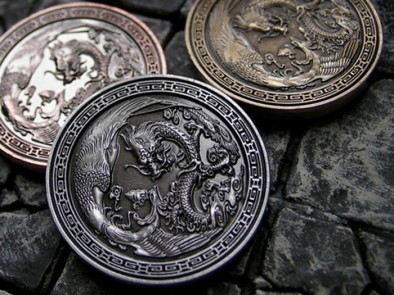 fantasy coins dragon