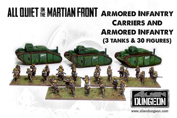 US028 FLIVVERS ARMORED WITH MACHINE GUNS ALL QUIET ON THE MARTIAN FRONT 