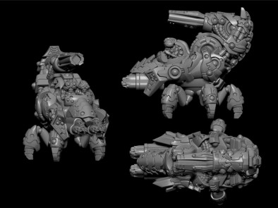 Ghar Heavy Walker with D-Bomber and Scourer Cannons