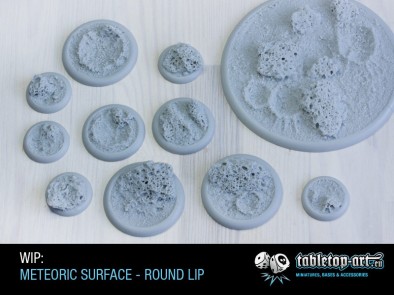 Meteoric Surface Round Lip Bases