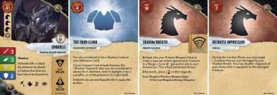 Shadow Black Dragon Cards #1