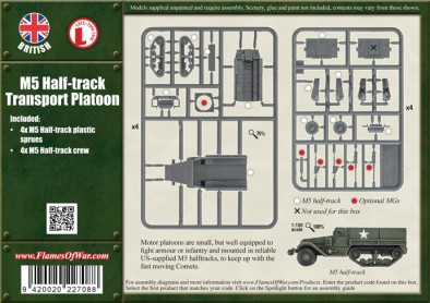 M5 Half-Track Platoon (Rear)