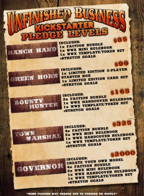 Unfinished Business Pledge Levels