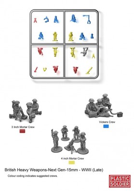 15mm Late War British Heavy Weapons Team (Assembly)