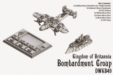 Dystopian Wars Kingdom of Britannia Bombardment Group