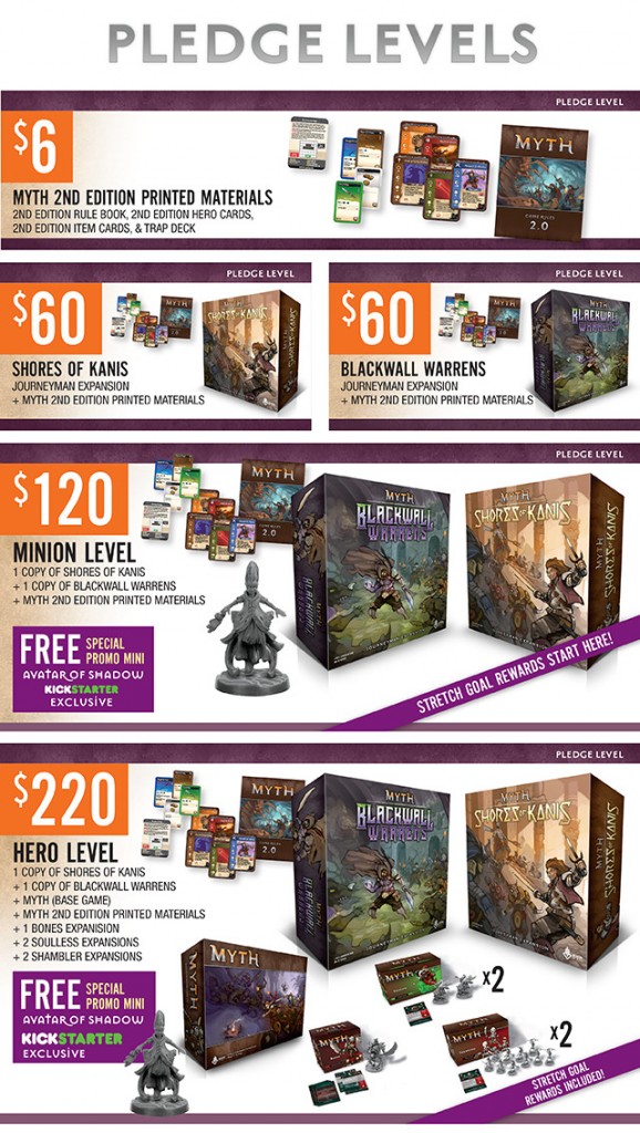 Cartes/objectifs Verts MYTH Journeyman - Kickstarter Stretch Goals M403 - Occasion