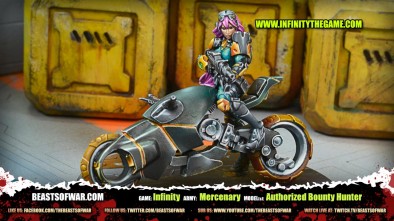 Game: Infinity Army: Mercenary Model(s): Authorized Bounty Hunter