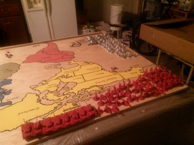 Risk War Room Armies on Map