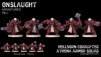 Hellborn Corrupted Athena Armour Squad