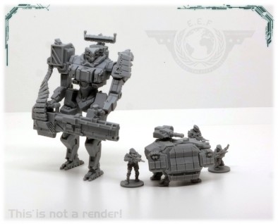 Marines, Armadillo & Battle Mech (Scale)