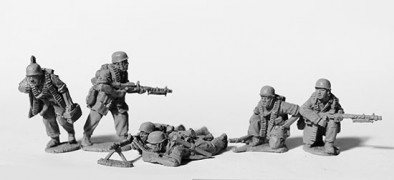 German Fallschrimjager MG34 Troops