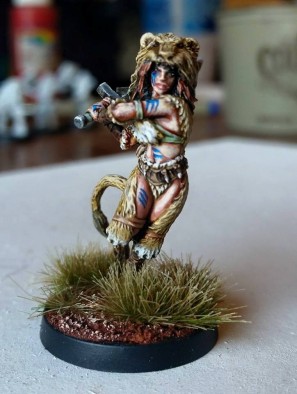 dgs lioness painted