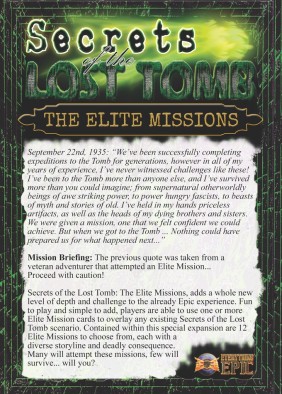 EE Elite mission card