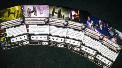 Fantasy Flight X-Wing Force Awakens Tie Cards