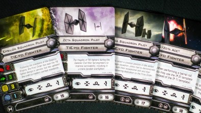 Fantasy Flight X-Wing Force Awakens Tie Cards