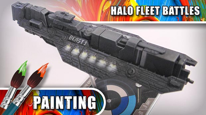 3CU: How To Paint Halo Fleet Battles – UNSC Epoch-Class Heavy Carrier Part One