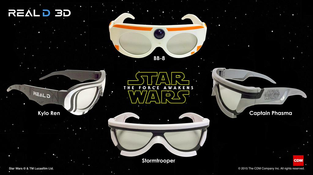 Watch Star Wars: The Force Awakens In Four Character 3D Glasses –  OnTableTop – Home of Beasts of War