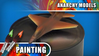 Anarchy Models - Airbrushing With Micro Hex Grid Stencils
