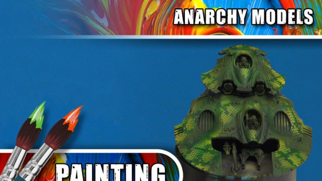 Anarchy Models – Airbrushing With New Snake Skin Stencils