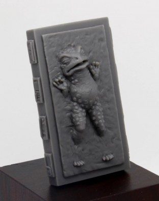 BT toad in carbonite close up