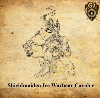 Shieldmaiden Ice Warbear Cavalry
