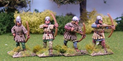 Archers Wearing Aketon-Gambesson With Nasal Bar helmets