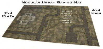 Modular Urban Wargaming Mat