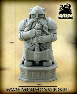 Dwarf Warrior Statue