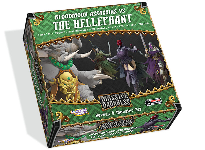 Heroes Battle The Hellephant In Massive Darkness Expansion 