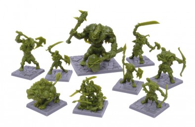 Dungeon Saga Green Rage Miniatures Set