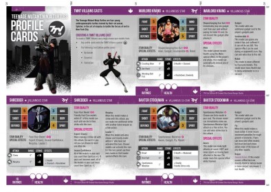 TMNT Profile Cards - Bad Guys